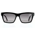 Saint Laurent Rechteckige Unisex-Sonnenbrille mit glänzendem schwarz-grauem Farbverlauf
