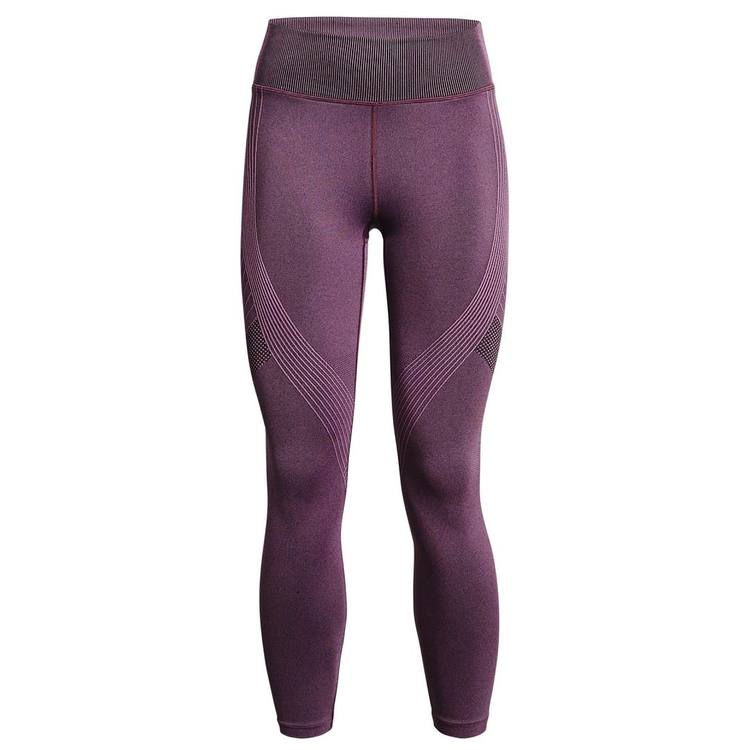 Under Armour Rush nahtloser Frauen lila Knöchel -Leggings Image