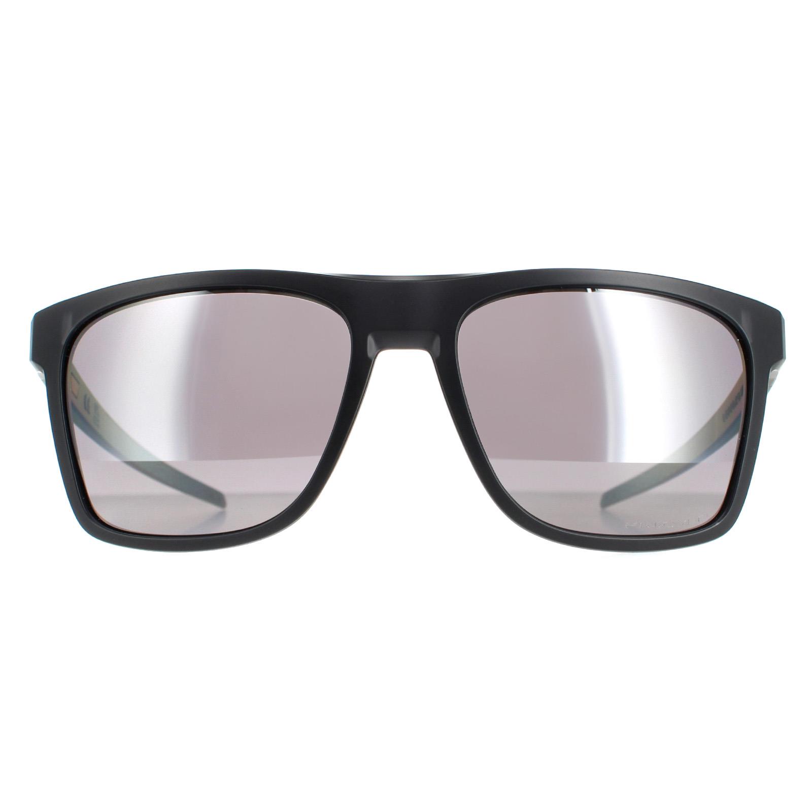 Oakley Square Mens Matte Black Ink/Prizm Black Polarized Leffingwell Sonnenbrillen Image