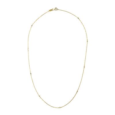 Collier Diamants 0,050 Cts Or Jaune 18 Carats