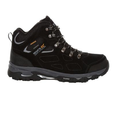 Regatta Mens Tebay Thermo Waterproof Suede Walking Boots (Schwarz/Hellgrau) Image