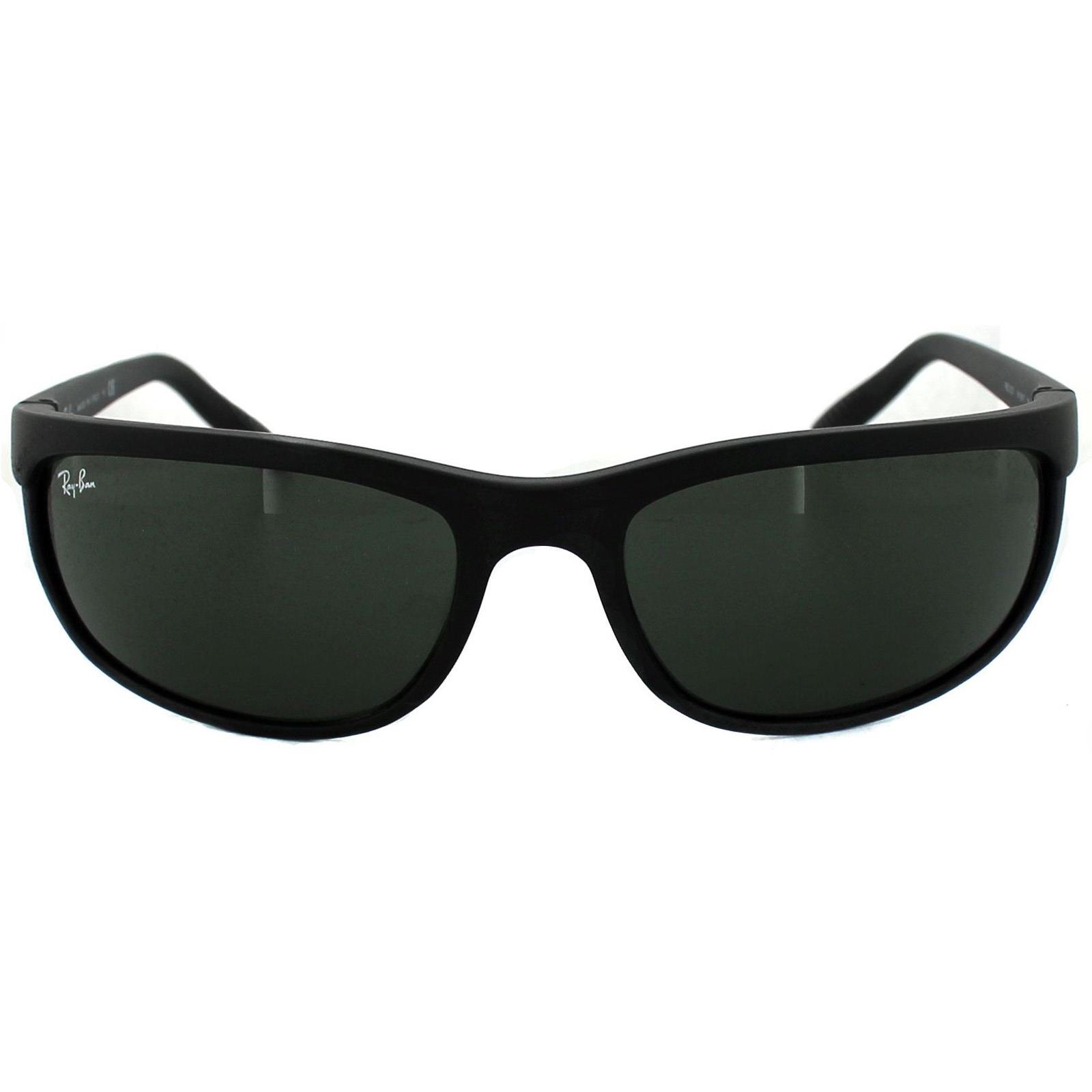 Ray-Ban Wrap Herren Schwarz Matt Schwarz Grün Sonnenbrille Image