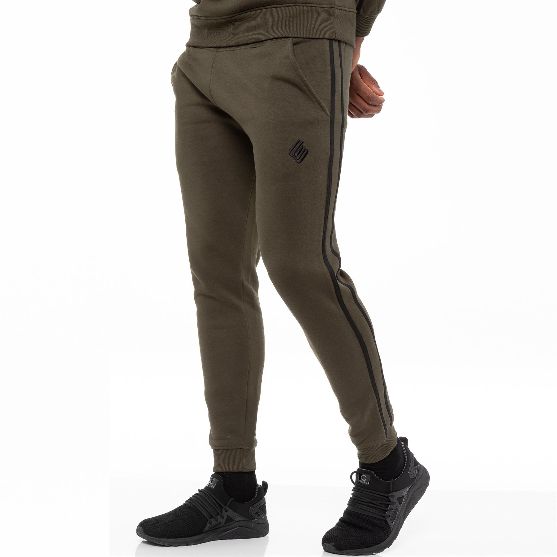 Herren Khaki Trainingsanzug Jogger| Enzo Designer Menswear Image