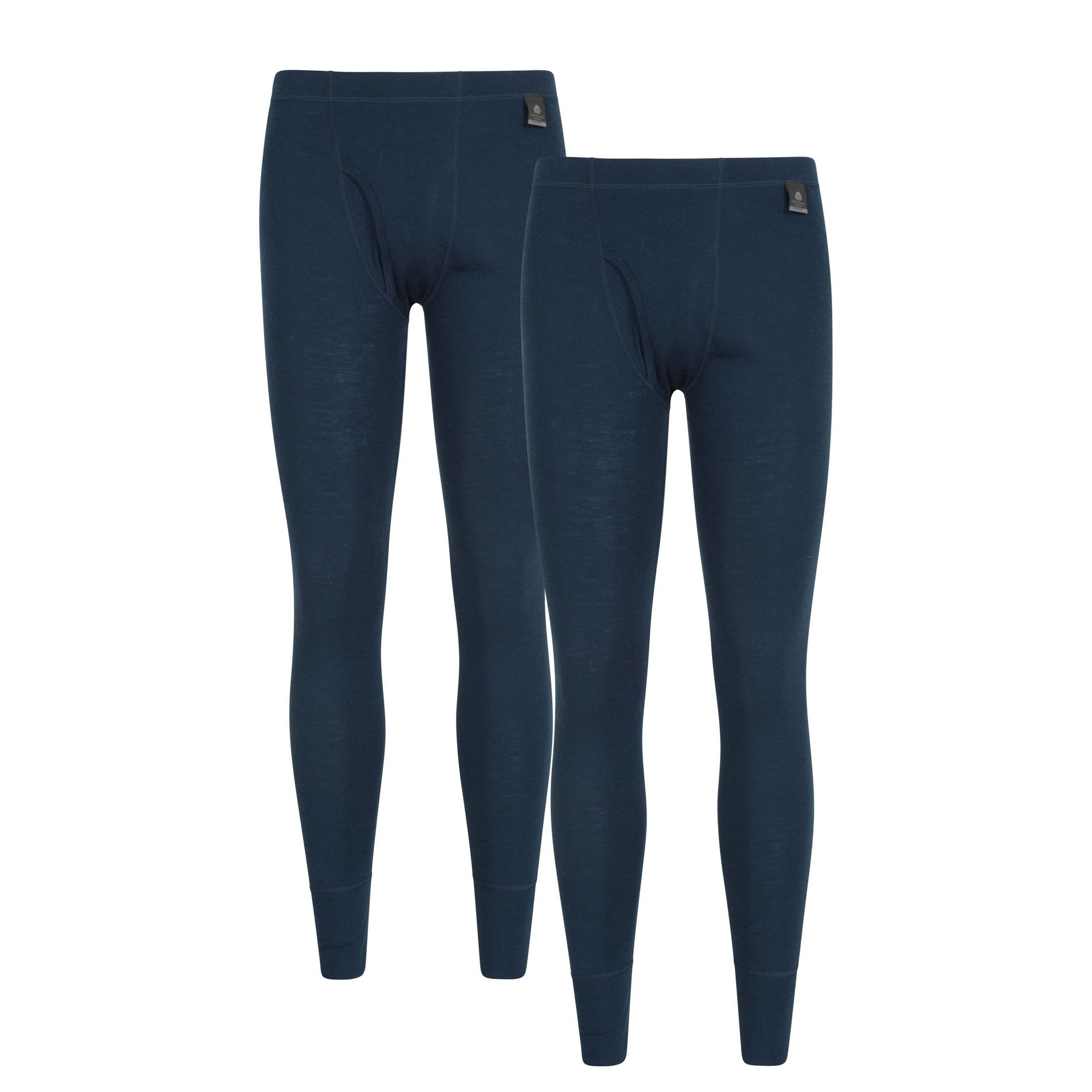 Mountain Warehouse Herren Merino Wool Base Layer Bottoms (2er Pack) (Navy) Image