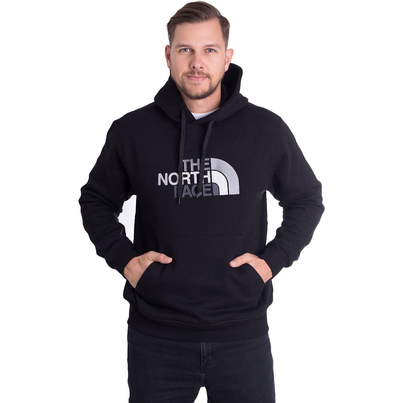 The North Face Mens Drew Peak Stickerei Overhead Hoodie schwarz