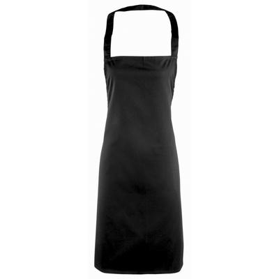 Premier Ladies/Womens Essential Bib Apron / Catering (2er-Pack) (Schwarz) Image