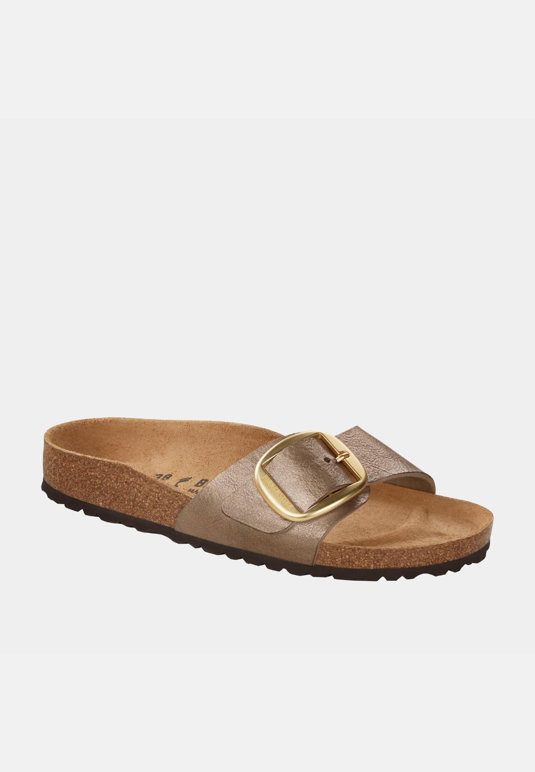 Birkenstock Madrid Braune Hausschuhe Mit Großer Schnalle