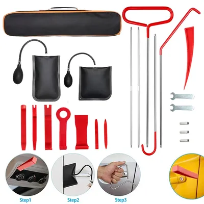 Car Wedge Pump Locksmith Thickened Door Repair Air Cushion Emergency Open Unlock Complete Tools Kit
