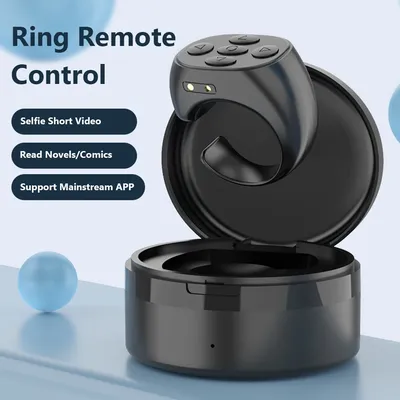 Wireless Bluetooth Remote Control Phone Selfie Video Controller Fingertip Page Turner Browse Selfie