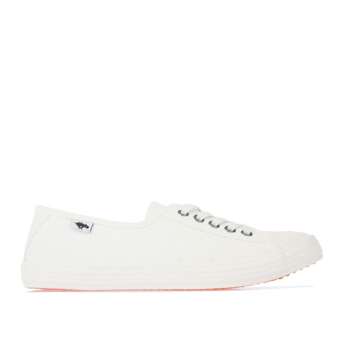 Rocket Dog Womens Chow Elsie Eyelet Pumps in White Textile - Size UK 4 | Rocket Dog Sale | Discount Designer Brands