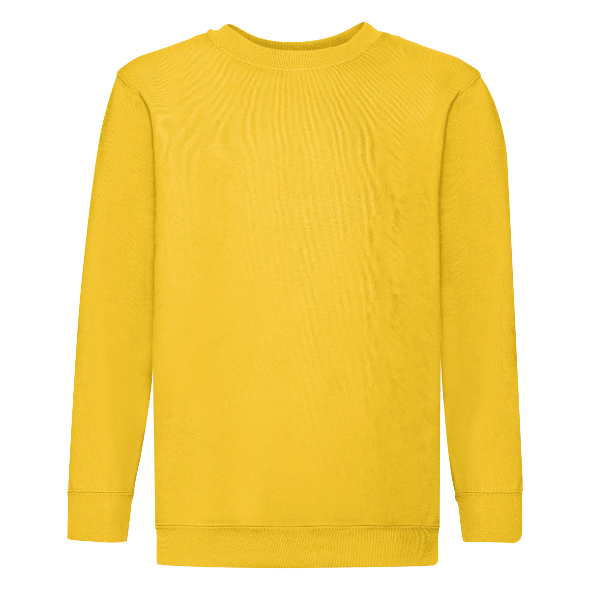 Fruit of the Loom Childrens Unisex Set In Sleeve Sweatshirt (sunflower) - Yellow - Size 3-4Y | Fruit of the Loom Sale | Discount Designer Brands