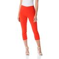 Roman Womens Cropped Stretch Trouser - Orange Viscose - Size 10 UK | Roman Sale | Discount Designer Brands