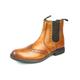 Frank James Chepstow Leather Tan Brown Mens Brogue Chelsea Boots - Size UK 9 | Frank James Sale | Discount Designer Brands