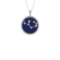 Latelita Womens Zodiac Lapis Lazuli Gemstone Star Constellation Pendant Necklace Silver Sagittarius - Blue Sterling Silver - One Size