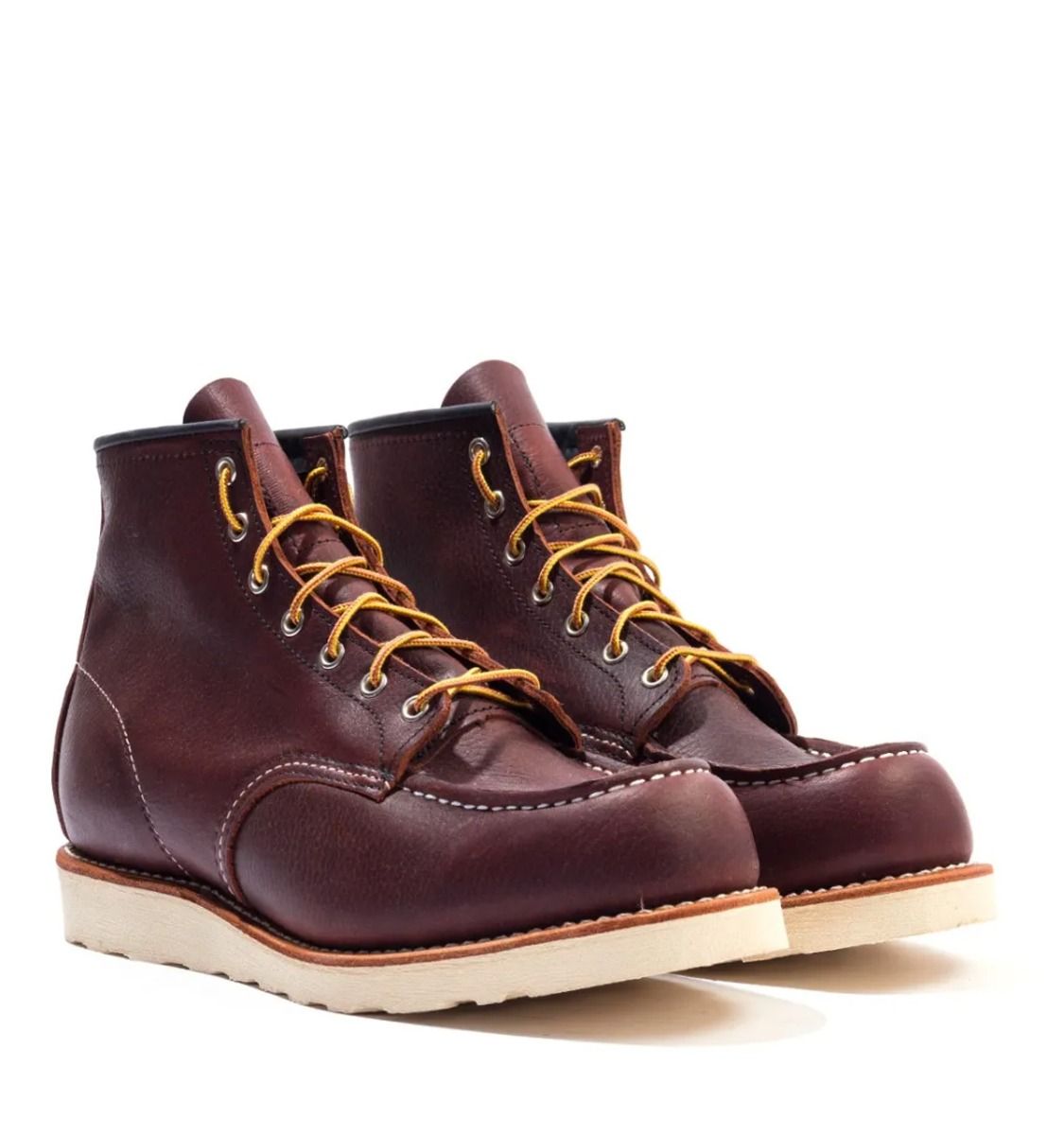 Red Wing Mens 8138 Classic Moc Toe Leather Boots in Brown - Size UK 8 | Red Wing Sale | Discount Designer Brands