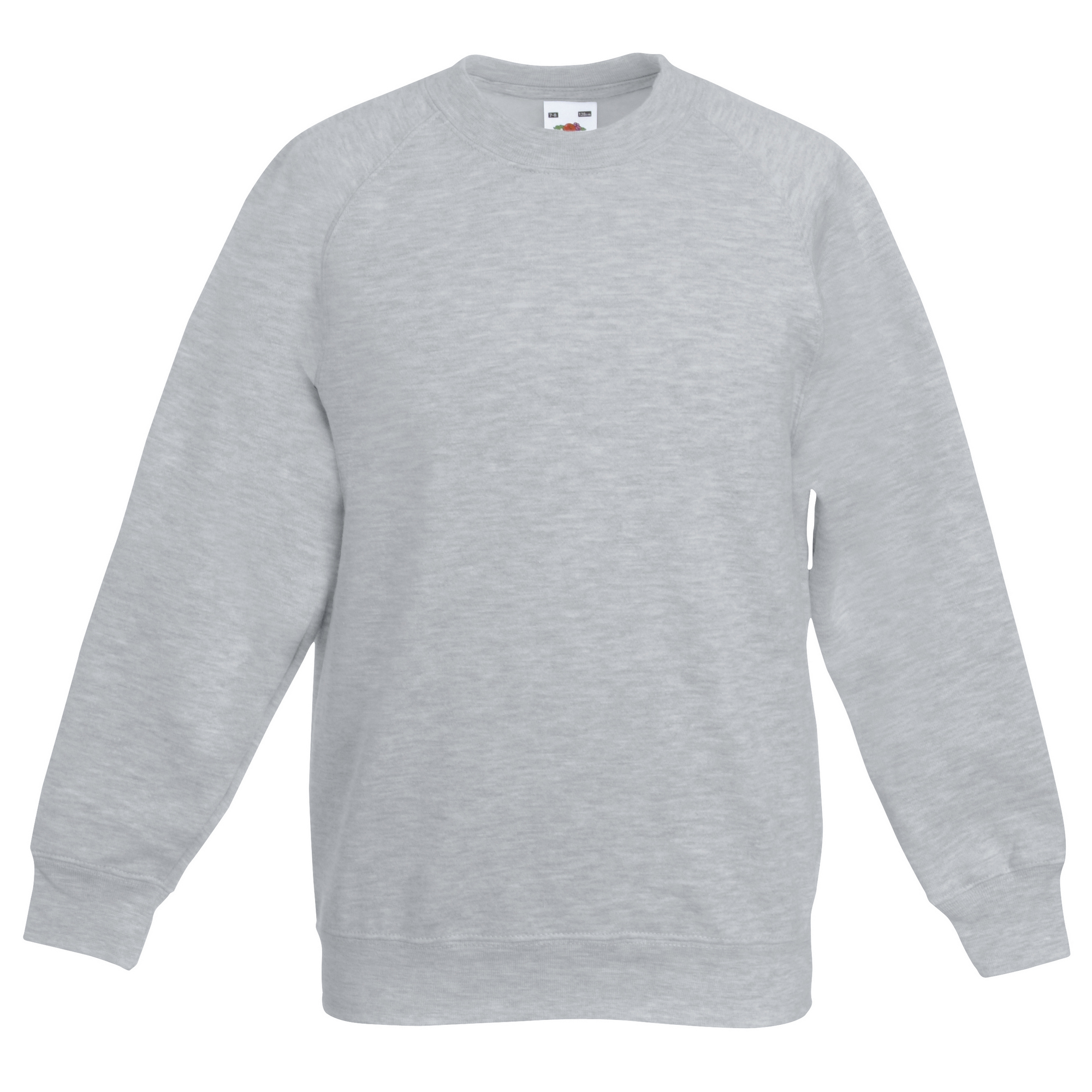 Fruit of the Loom Childrens Unisex Raglan Sleeve Sweatshirt (heather Grey) - Size 5-6Y | Fruit of the Loom Sale | Discount Designer Brands