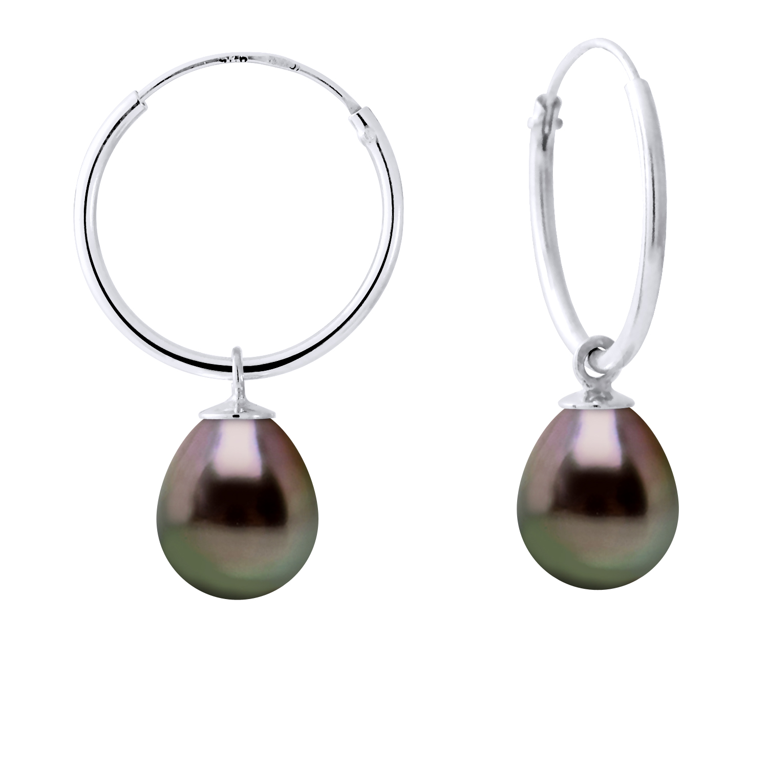 Diadema Womens - Earrings White Gold and Real Tahitian Pearls - Natural - One Size | Diadema Sale | Discount Designer Brands