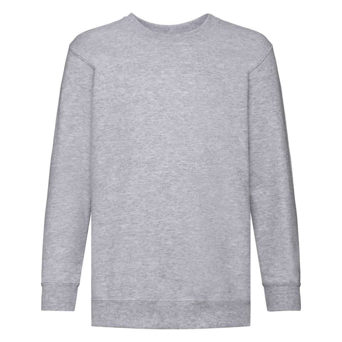 Fruit of the Loom Childrens Unisex Set In Sleeve Sweatshirt (heather Grey) - Size 9-10Y | Fruit of the Loom Sale | Discount Designer Brands