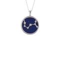 Latelita Womens Zodiac Lapis Lazuli Gemstone Star Constellation Pendant Necklace Silver Scorpio - Blue Sterling Silver - One Size