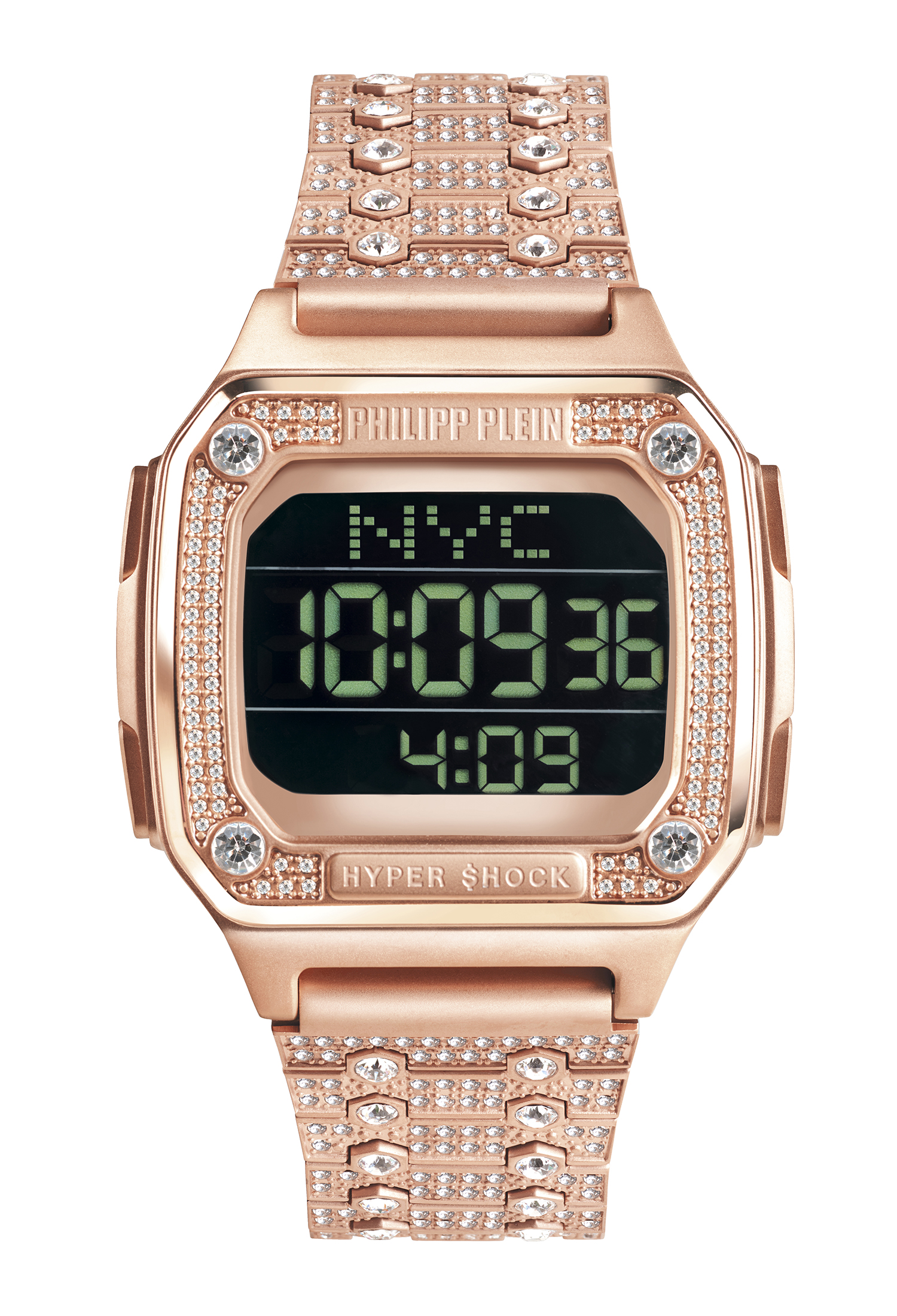 Philipp Plein Hyper $hock Womens Rose Gold Watch PWHAA1221 Stainless Steel - One Size | Philipp Plein Sale | Discount Designer Brands