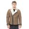 Infinity Leather Mens Double Breasted Sheepskin Biker Jacket-Manila - Tan - Size 2XL | Infinity Leather Sale | Discount Designer Brands