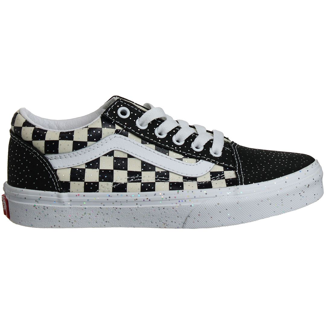 Vans Childrens Unisex Old Skool Kids Black/white Plimsolls Textile - Size UK 2.5 | Vans Sale | Discount Designer Brands