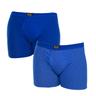 Kisses&Love Mens Pack-2 Basic Open Boxers KL2011 man - Blue - Size 2XL | Kisses&Love Sale | Discount Designer Brands