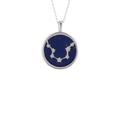 Latelita Womens Zodiac Lapis Lazuli Gemstone Star Constellation Pendant Necklace Silver Aquarius - Blue Sterling Silver - One Size