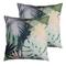 furn. Leafy Cushions (twin Pack) - Teal - One Size | furn. Sale | Discount Designer Brands