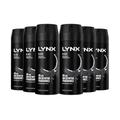 Lynx Mens Body Spray Black 48-H High Definition Fragrance Deo for Men, 6x150ml - One Size | Lynx Sale | Discount Designer Brands