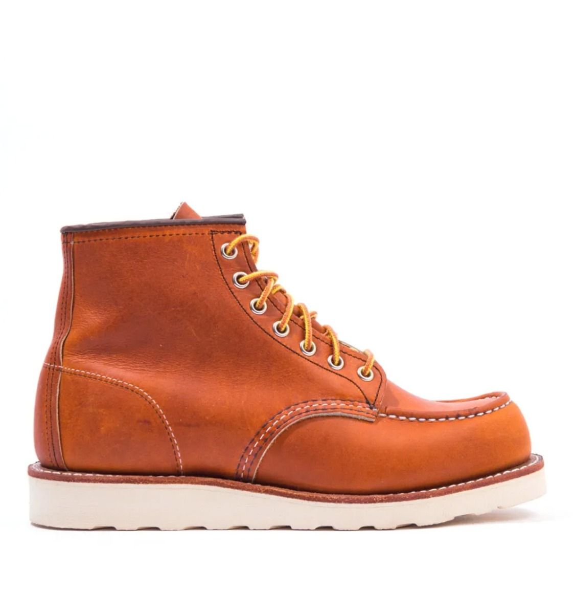 Red Wing Mens 875 Classic Moc Toe Leather Boots in Brown - Size UK 8 | Red Wing Sale | Discount Designer Brands