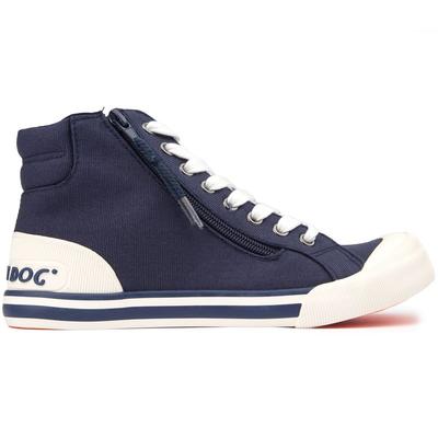 Rocket Dog Womens Jazzin Trainers - Blue Material_cotton - Size UK 8 | Rocket Dog Sale | Discount Designer Brands