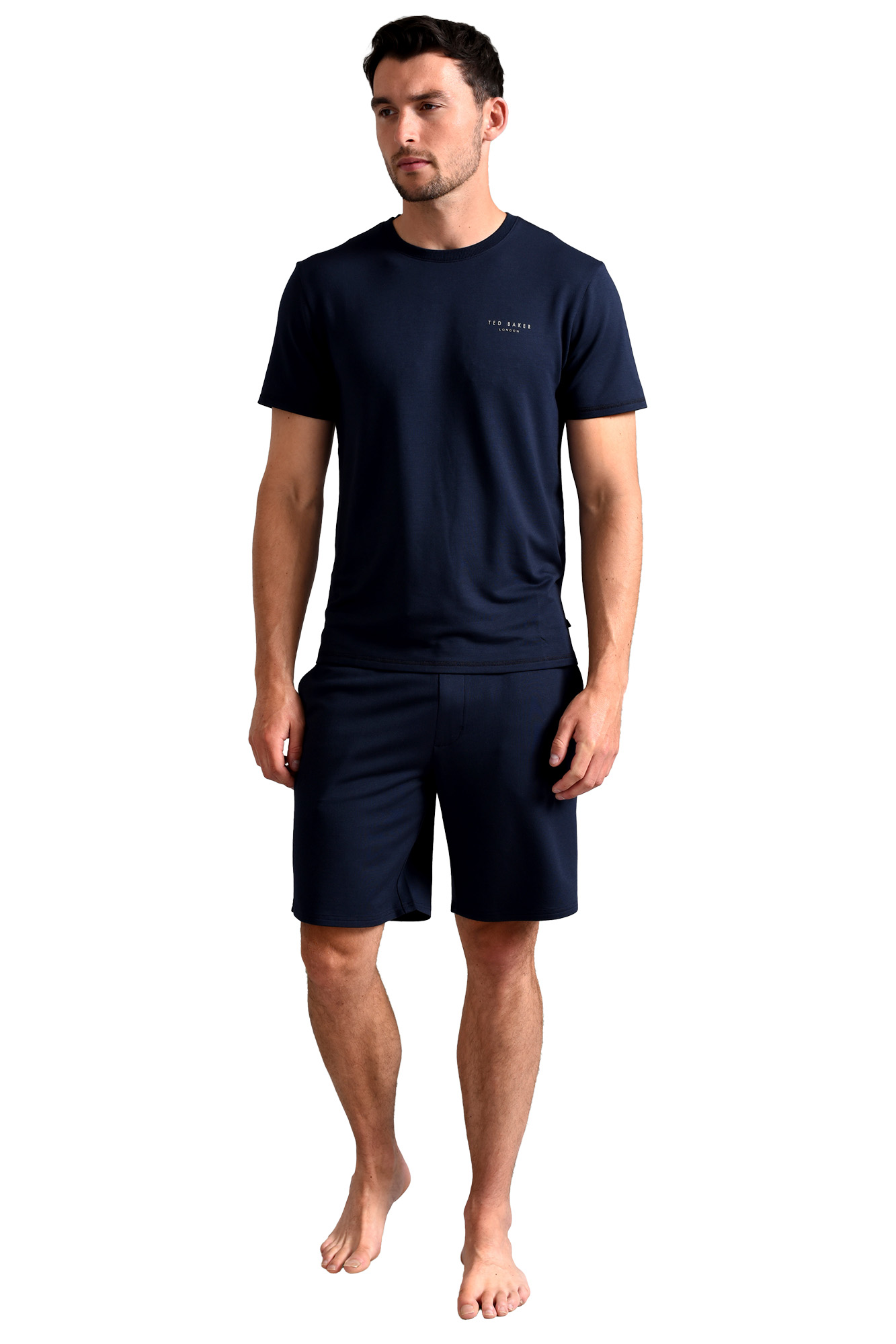 Ted Baker Pyjama Shorts | Mens Casual Lounge Wear Bottoms With Pockets - Navy - Size Large | Ted Baker Sale | Discount Designer Brands