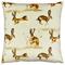Evans Lichfield Country Running Hares Cushion - Taupe - One Size | Evans Lichfield Sale | Discount Designer Brands
