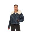 Levi's Womens Levis Baby Bubble Trucker Jacket in Denim - Blue Cotton - Size 8 UK | Levi's Sale | Discount Designer Brands