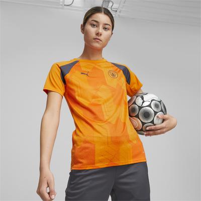 Puma Womens Manchester City Pre-match Jersey - Orange - Size X-large | Puma Sale | Discount Designer Brands