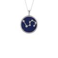 Latelita Womens Zodiac Lapis Lazuli Gemstone Star Constellation Pendant Necklace Silver Leo - Blue Sterling Silver - One Size