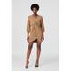 Izabel London Womens Twist Front 3/4 Sleeve Mini Dress - Gold - Size 18 UK | Izabel London Sale | Discount Designer Brands