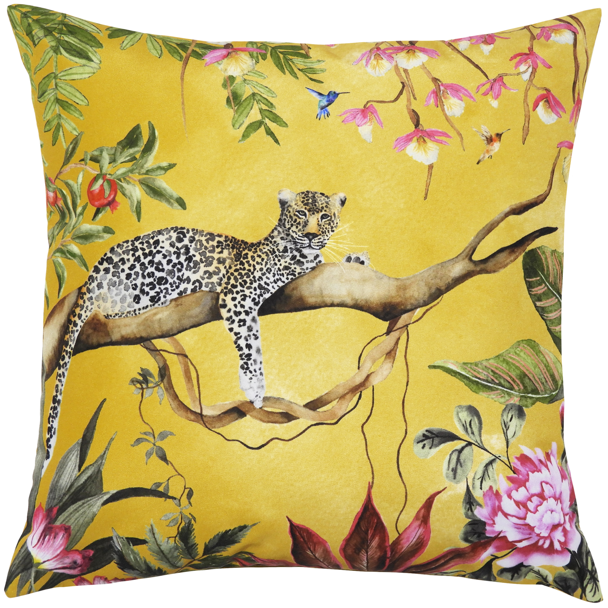 Evans Lichfield Leopard Outdoor Cushion - Gold - Size 43 cm x 43 cm | Evans Lichfield Sale | Discount Designer Brands