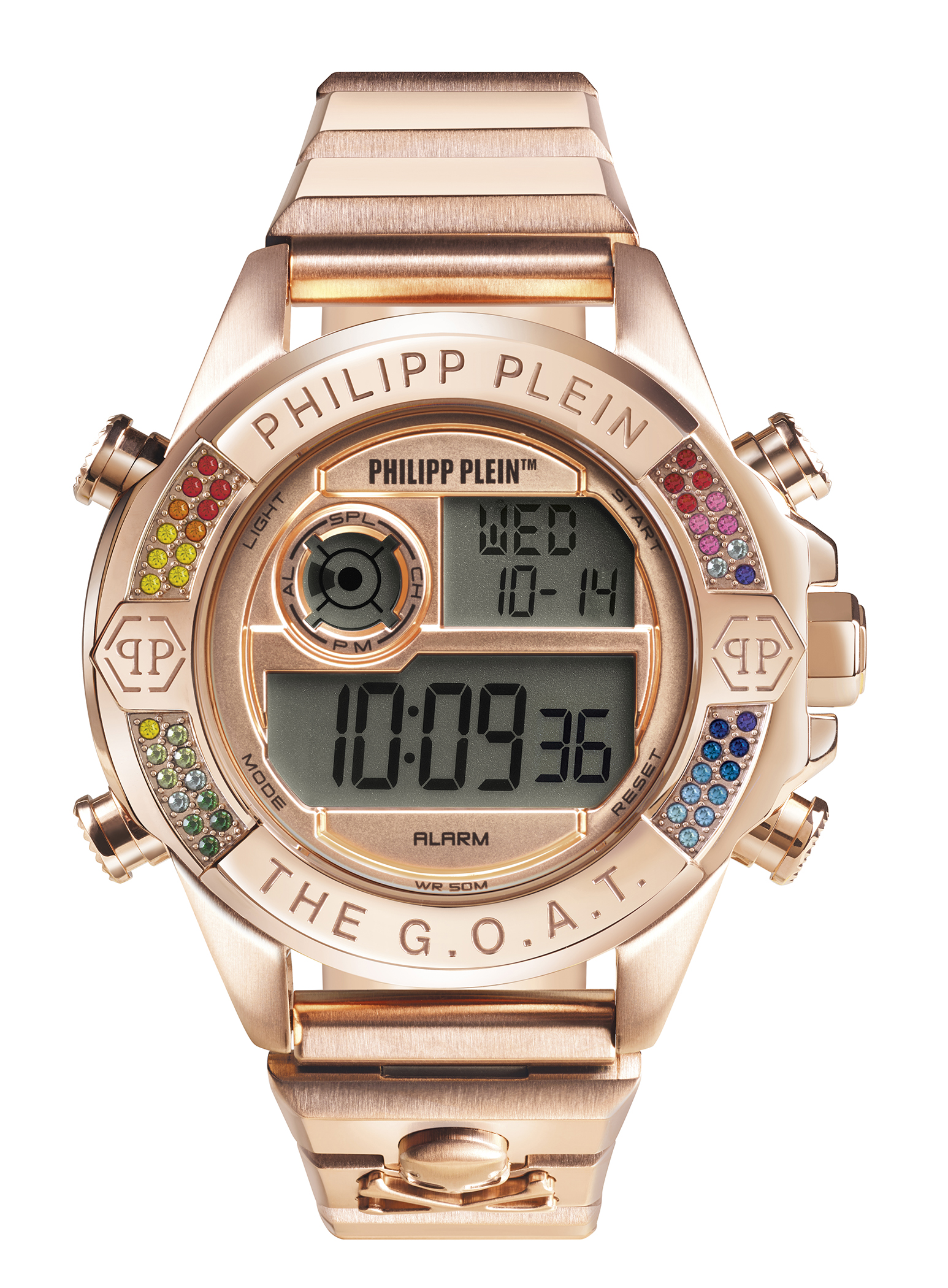 Philipp Plein The G.o.a.t. Womens Rose Gold Watch PWFAA0721 Stainless Steel - One Size | Philipp Plein Sale | Discount Designer Brands