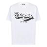 Balmain Mens 70s Logo Print T-Shirt in White Cotton - Size 2XL | Balmain Sale | Discount Designer Brands