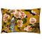 Paoletti Geisha Floral Feather Filled Cushion - Yellow Polycotton - One Size | Paoletti Sale | Discount Designer Brands