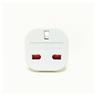 Adaptateur de voyage - Britannique 3 broches Blanc-Prise standard britannique vers prise standard