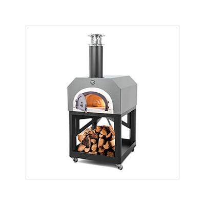 Chicago Brick Oven 38" x 28" Mobile Wood Fired Pizza Oven (Silver Vein)