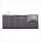 NewAge Outdoor Kitchens Aluminum Slate 3-Piece Outdoor Kitchen Set