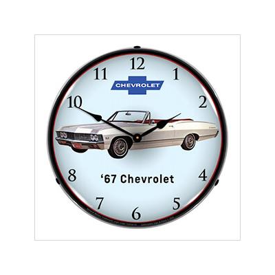 Collectable Sign and Clock 1967 Impala Convertible Backlit Wall Clock