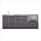 NewAge Outdoor Kitchens Aluminum Slate 4-Piece Outdoor Kitchen Set with Countertops and Covers