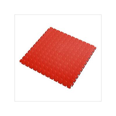 Lock-Tile 7mm Red PVC Coin Tile (30 Pack)