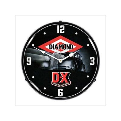 Collectable Sign and Clock DX Lubricating Motor Fuel Backlit Wall Clock