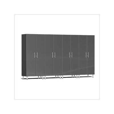 Ulti-MATE Garage Cabinets 4-Piece Tall Garage Cabinet Kit in Graphite Grey Metallic